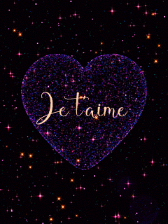 Gif animé je t'aime ciel de nuit